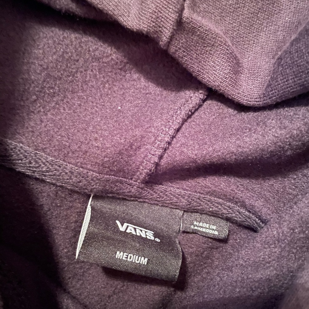 Vans Black Hoodie with Yellow Smiley Patch - Picture 4 of 4